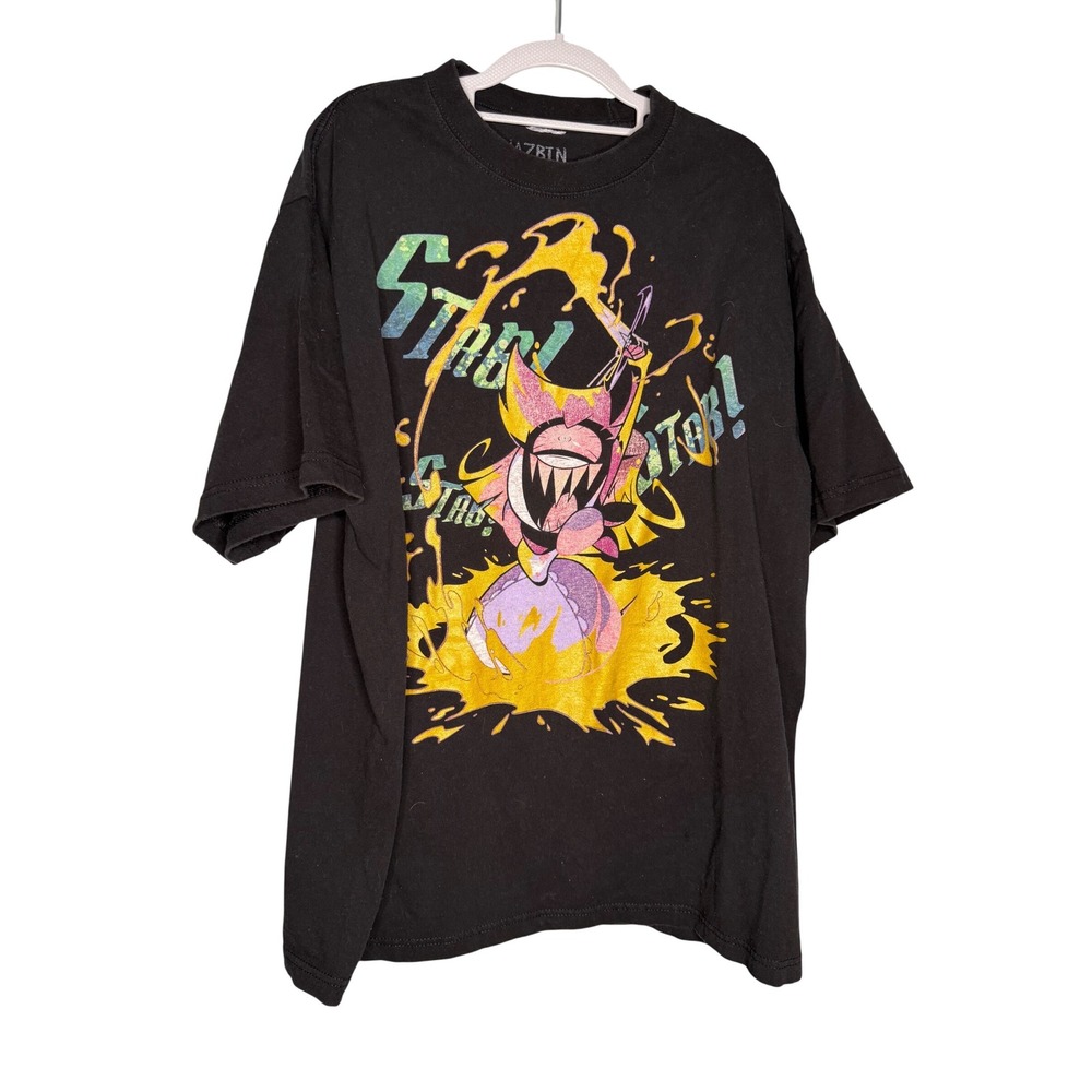 Hot‎ topic Hazbin Hotel Niffty Gold Glitter T-Shirt